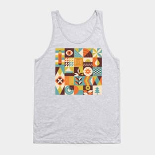 Summery vintage pattern design Tank Top